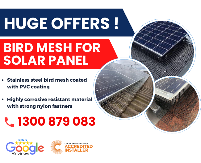 Solar Panel Bird Mesh - Bird Mesh for Solar Panel - Sydney - Australia - NSW
